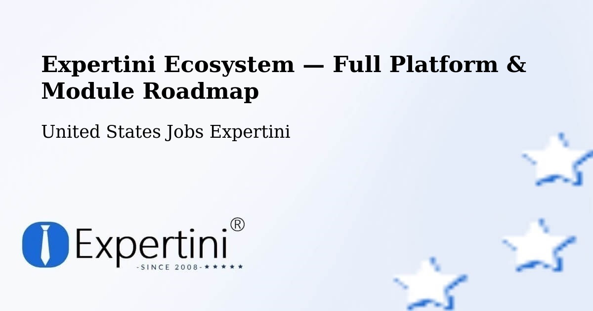 Expertini Ecosystem — Full Platform & Module Roadmap – Gardena